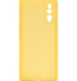 Coque en TPU couleur tendance de 2,0 mm d'épaisseur pour Oppo Find X2 jaune
