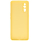 Carcasa de TPU de color de moda de 2.0 mm de espesor para Oppo Find X2 Amarillo
