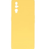 Carcasa de TPU de color de moda de 2.0 mm de espesor para Oppo Find X2 Amarillo