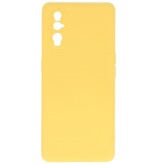 2,0 mm tyk mode farve TPU taske til Oppo Find X2 gul