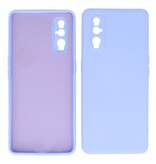 Custodia in TPU di colore moda spesso 2,0 mm per Oppo Find X2 Purple