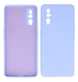 Custodia in TPU di colore moda spesso 2,0 mm Oppo Find X2 viola