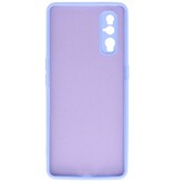 Custodia in TPU di colore moda spesso 2,0 mm per Oppo Find X2 Purple