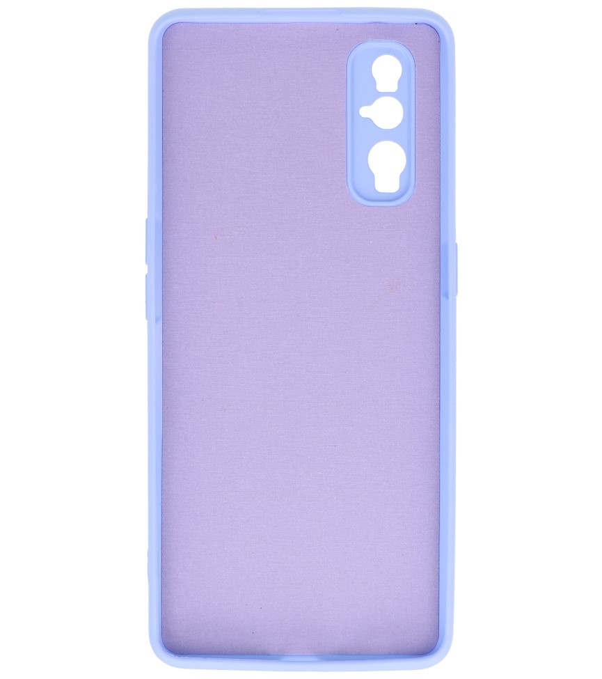 2.0mm Thick Fashion Color TPU Case for Oppo Find X2 Purple