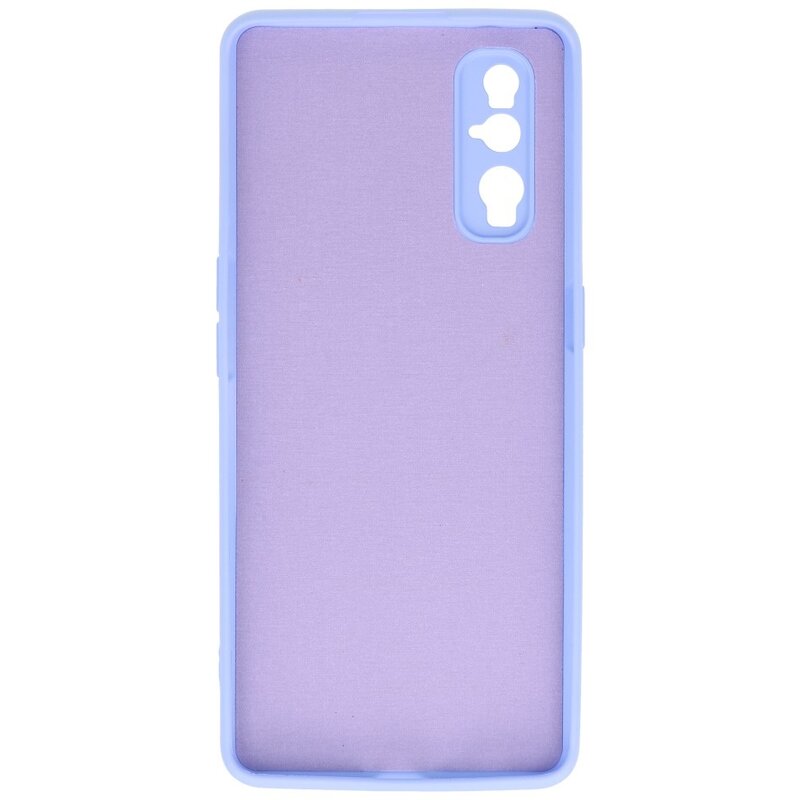 Custodia in TPU di colore moda spesso 2,0 mm per Oppo Find X2 Purple
