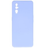 Custodia in TPU di colore moda spesso 2,0 mm per Oppo Find X2 Purple