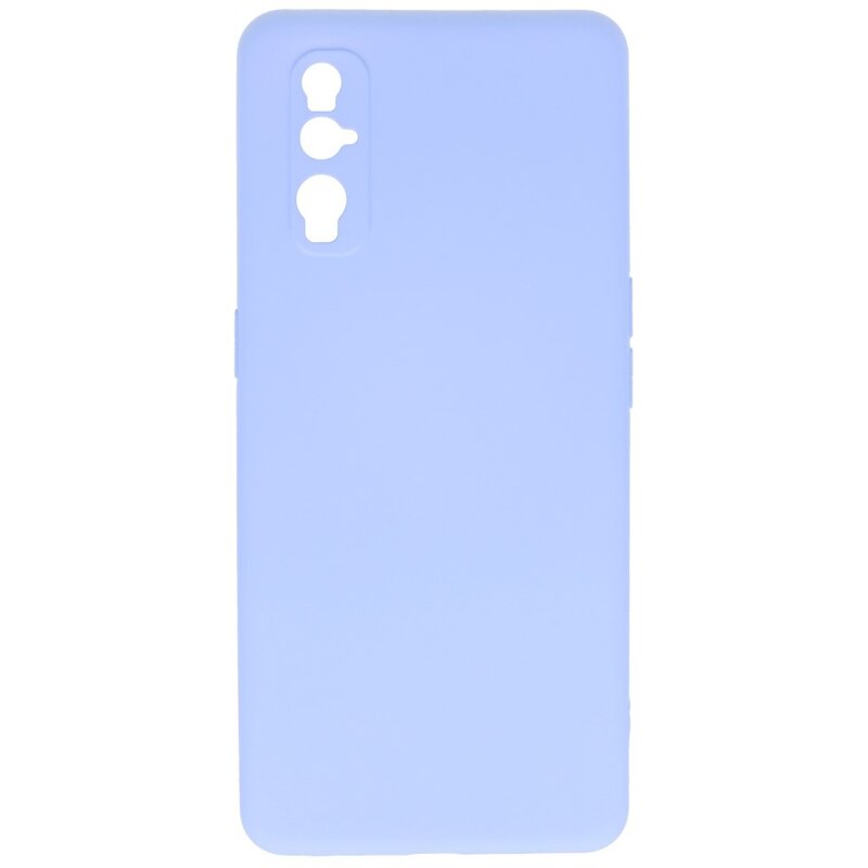 Custodia in TPU di colore moda spesso 2,0 mm per Oppo Find X2 Purple