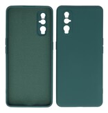 2,0 mm tyk mode farve TPU taske til Oppo Find X2 mørkegrøn