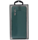 Coque en TPU couleur tendance de 2,0 mm d'épaisseur pour Oppo Find X2 vert foncé