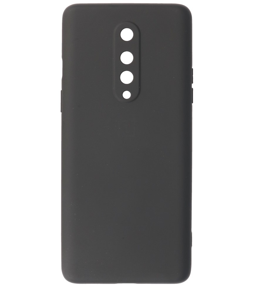 2.0mm Dikke Fashion Color TPU Hoesje voor OnePlus 8 Zwart