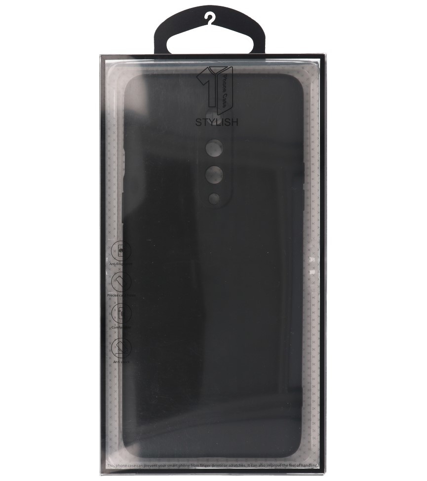 2,0 mm tyk mode farve TPU taske til OnePlus 8 sort