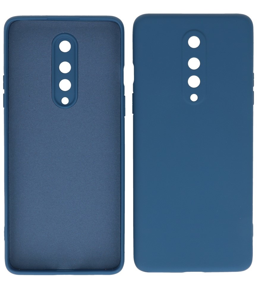 2.0mm Dikke Fashion Color TPU Hoesje voor OnePlus 8 Navy