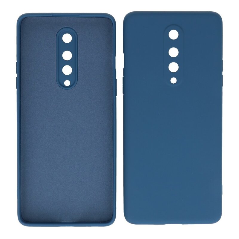 Custodia in TPU color moda spessa 2,0 mm per OnePlus 8 Navy