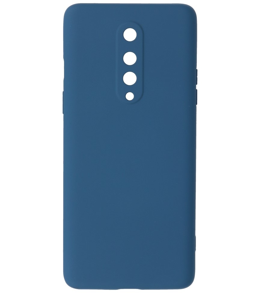 2.0mm Dikke Fashion Color TPU Hoesje voor OnePlus 8 Navy