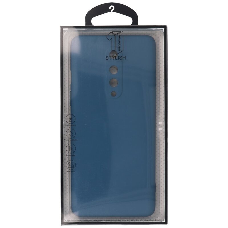 Custodia in TPU color moda spessa 2,0 mm per OnePlus 8 Navy