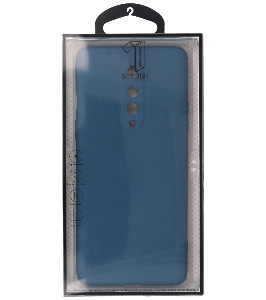 Custodia in TPU color moda spessa 2,0 mm per OnePlus 8 Navy