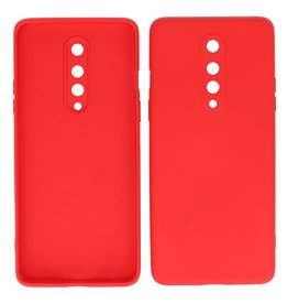 Custodia in TPU di colore moda spesso 2,0 mm per OnePlus 8 rossa