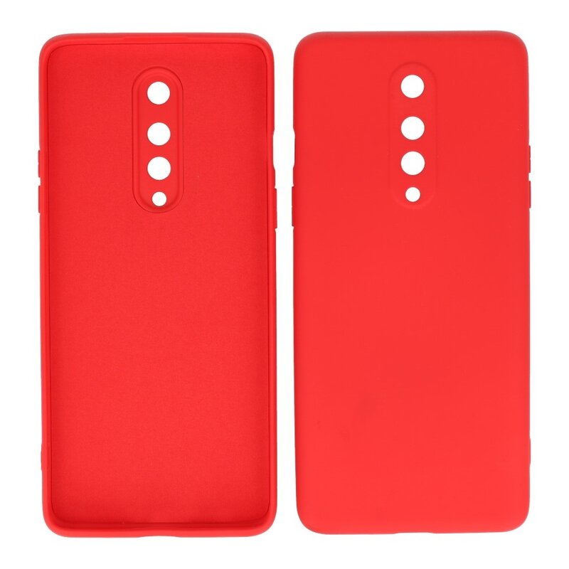 Custodia in TPU color moda spessa 2,0 mm per OnePlus 8 rosso