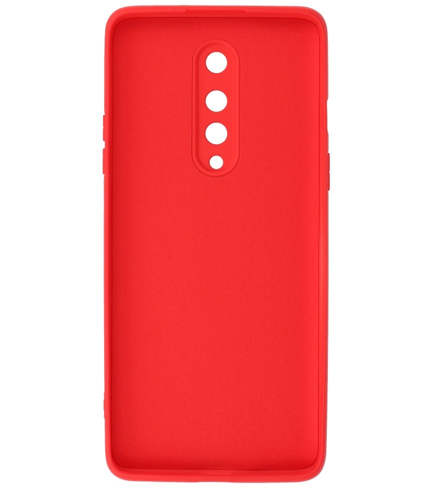 Custodia in TPU color moda spessa 2,0 mm per OnePlus 8 rosso