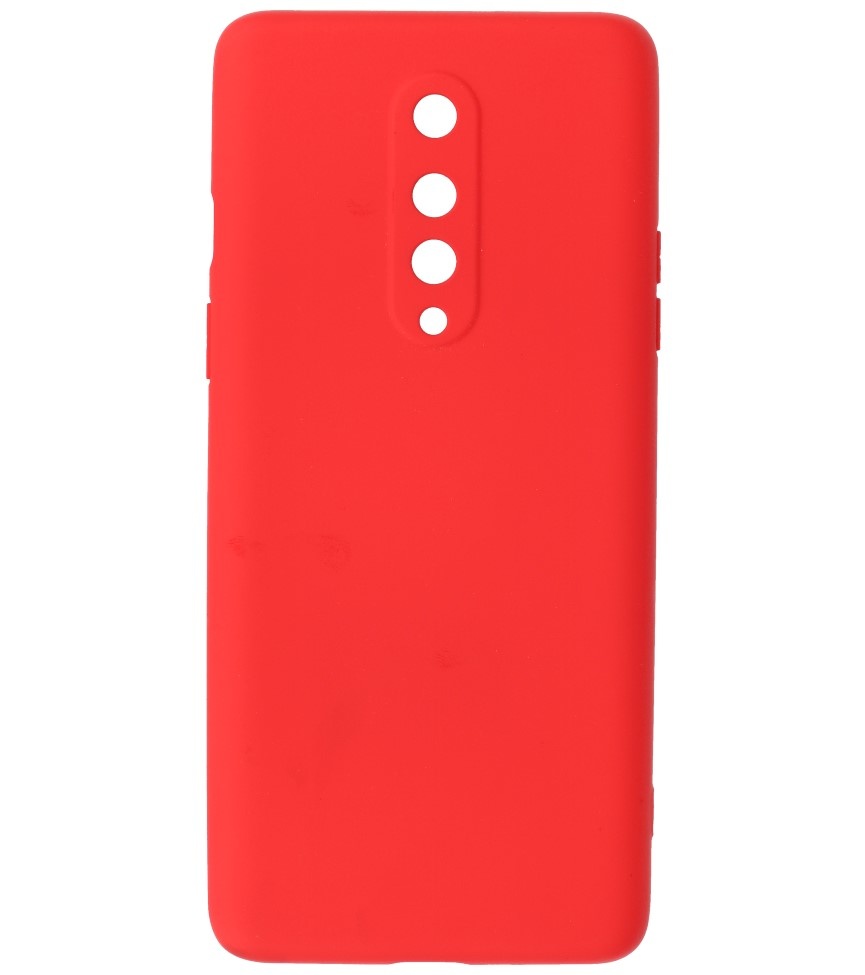 Estuche de TPU de color de moda de 2.0 mm de espesor para OnePlus 8 Rojo