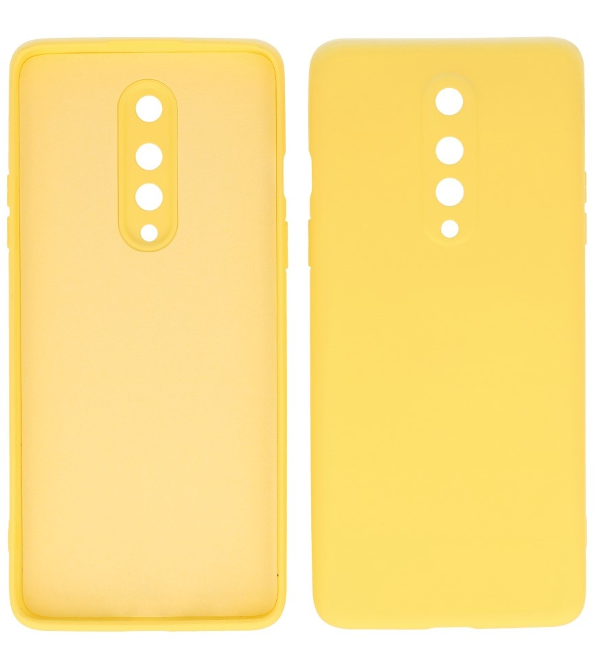 2.0mm Thick Fashion Color TPU Case for OnePlus 8 Yellow