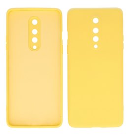 Custodia in TPU di colore moda spesso 2,0 mm OnePlus 8 giallo