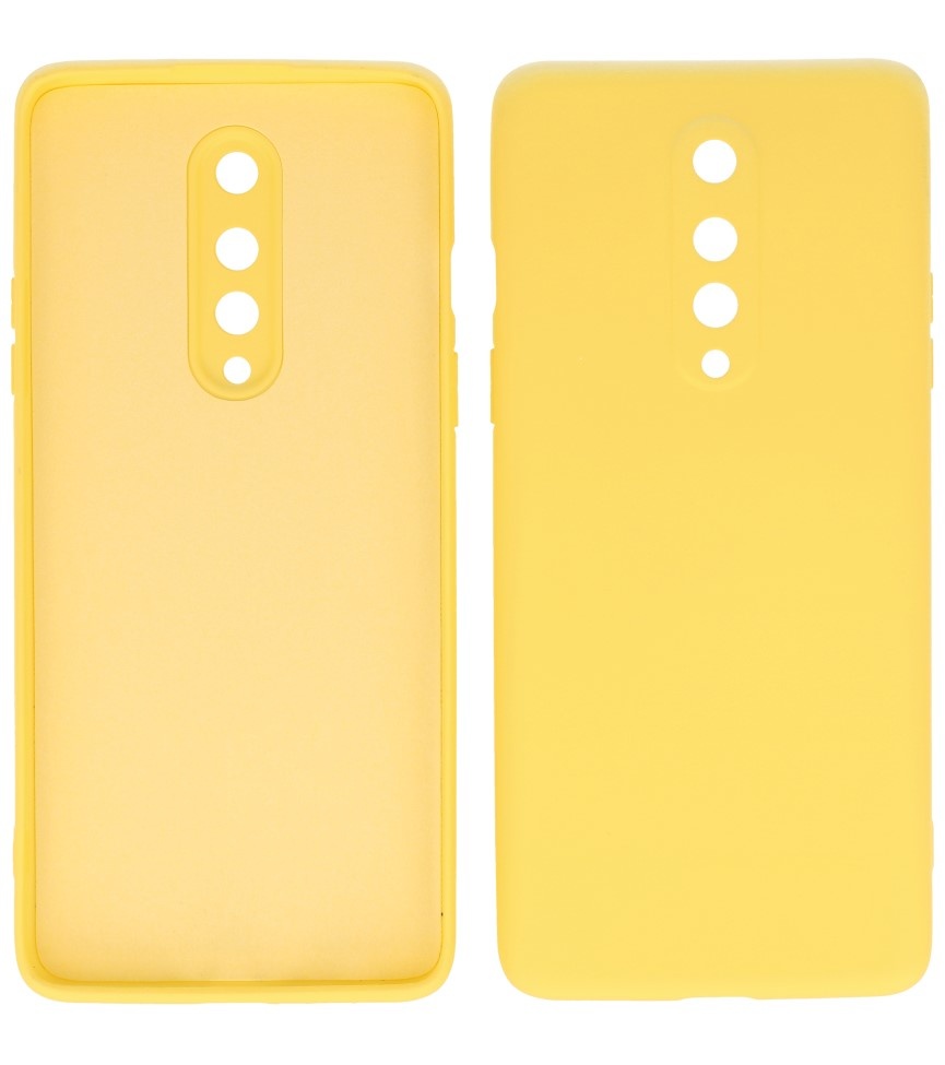 Carcasa de TPU de color de moda de 2.0 mm de espesor para OnePlus 8 Amarillo