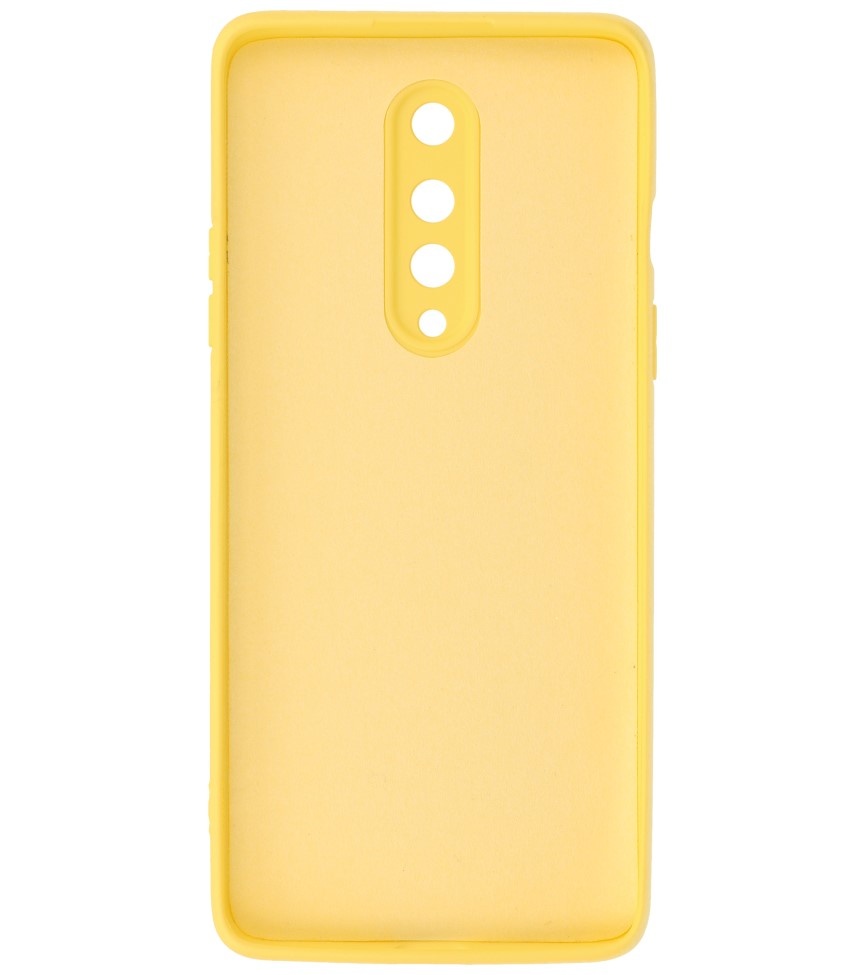 2.0mm Dikke Fashion Color TPU Hoesje voor OnePlus 8 Geel