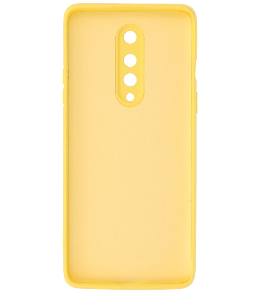 Custodia in TPU color moda spessa 2,0 mm per OnePlus 8 giallo