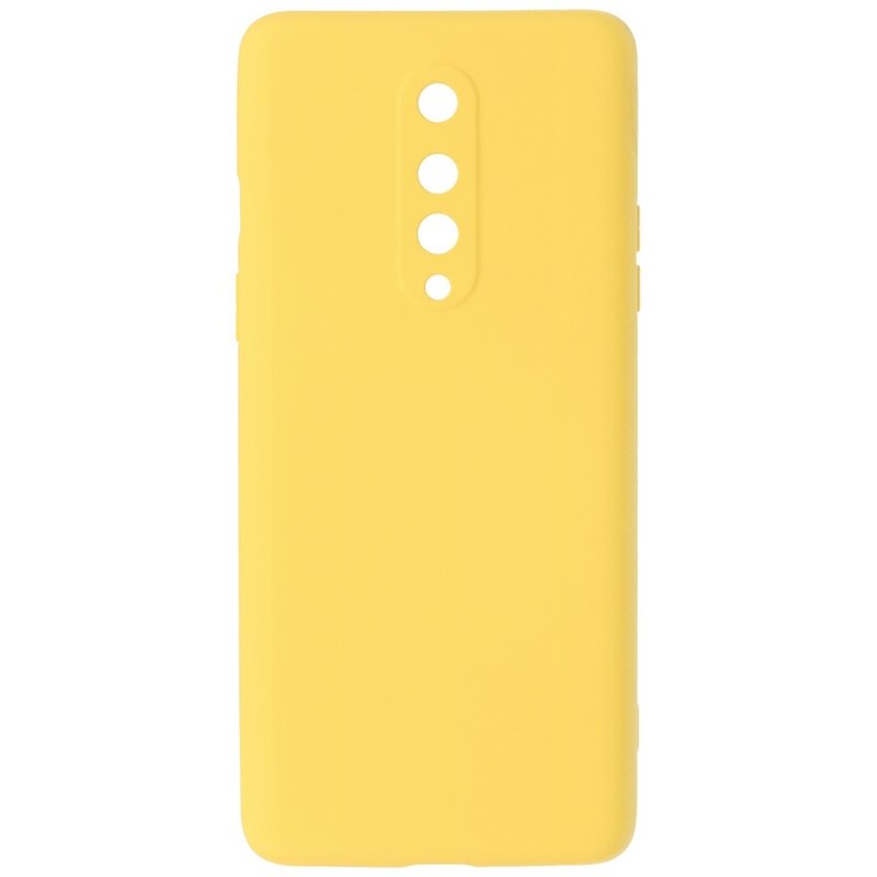 Carcasa de TPU de color de moda de 2.0 mm de espesor para OnePlus 8 Amarillo