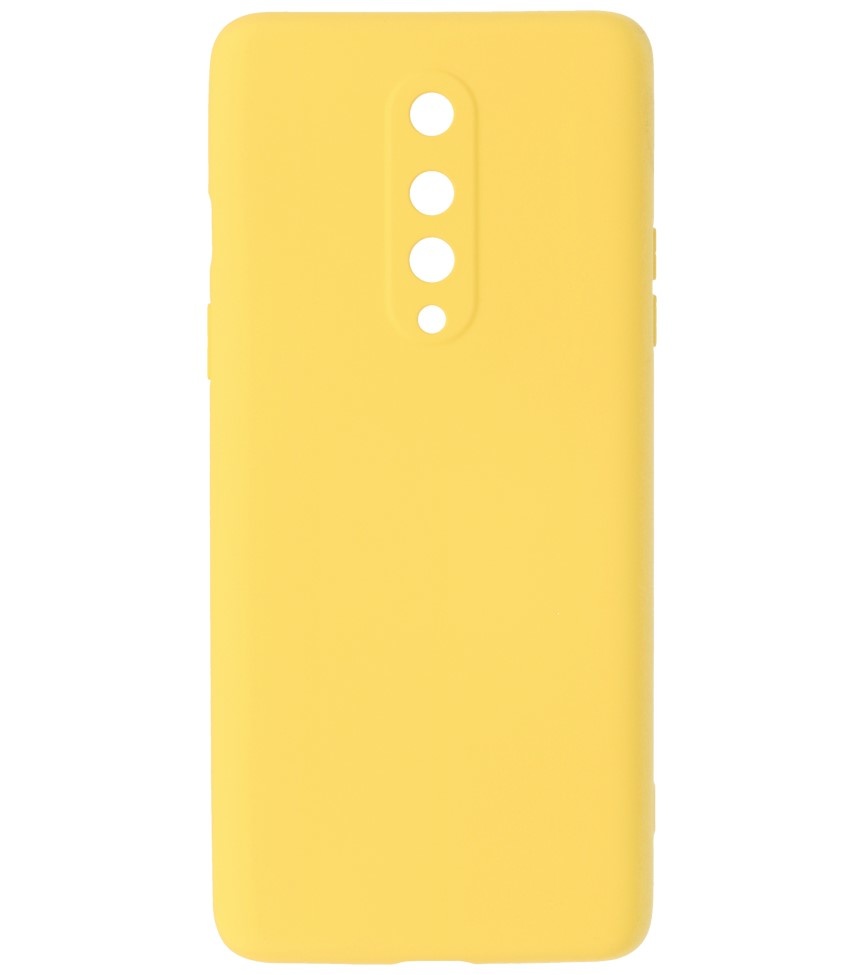 Custodia in TPU color moda spessa 2,0 mm per OnePlus 8 giallo