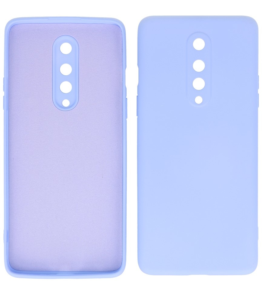 2.0mm Dikke Fashion Color TPU Hoesje voor OnePlus 8 Paars