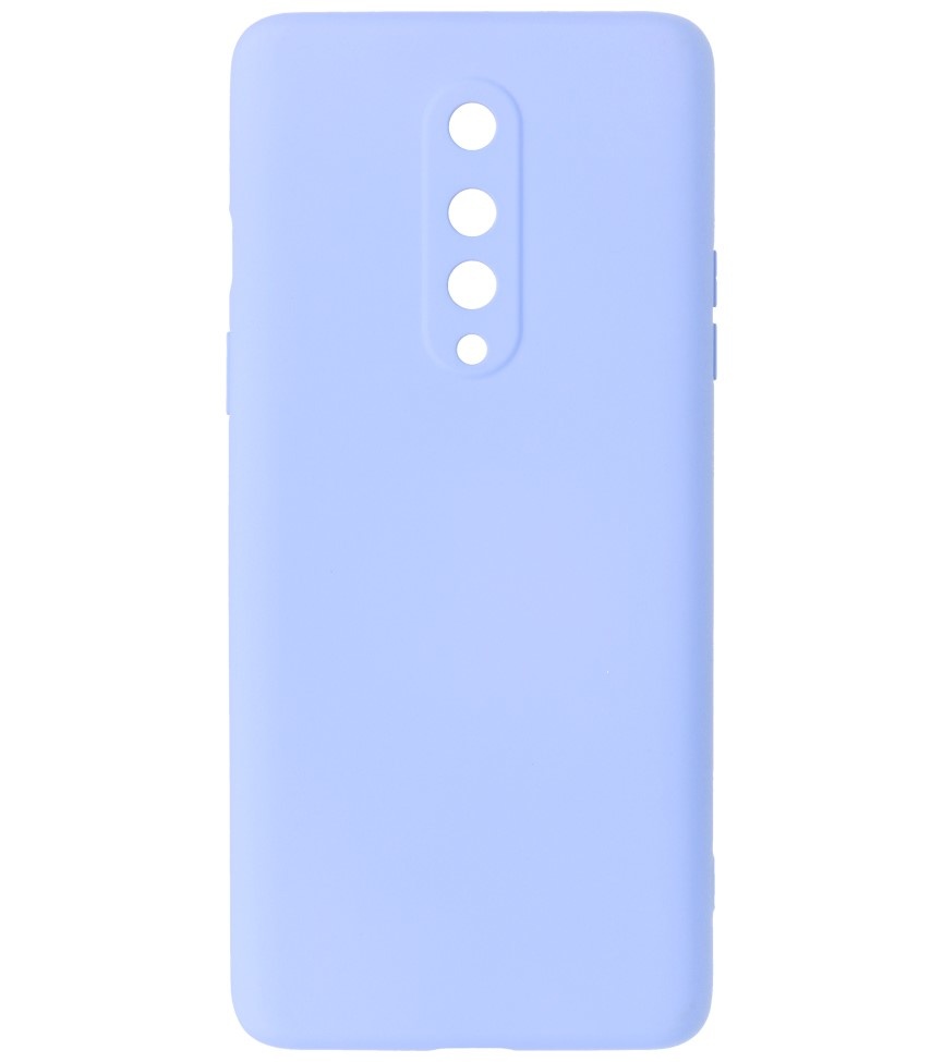 Estuche de TPU de color de moda de 2.0 mm de espesor para OnePlus 8 Púrpura