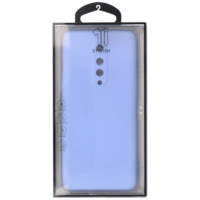 Estuche de TPU de color de moda de 2.0 mm de espesor para OnePlus 8 Púrpura
