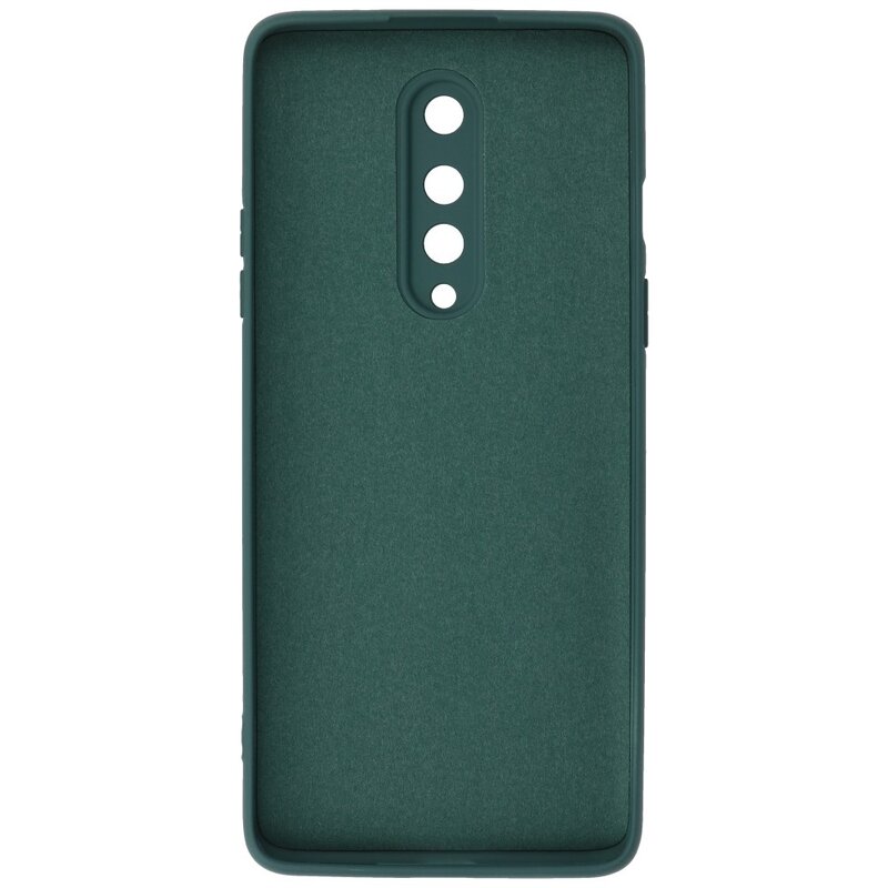 2,0 mm tyk mode farve TPU taske til OnePlus 8 mørkegrøn