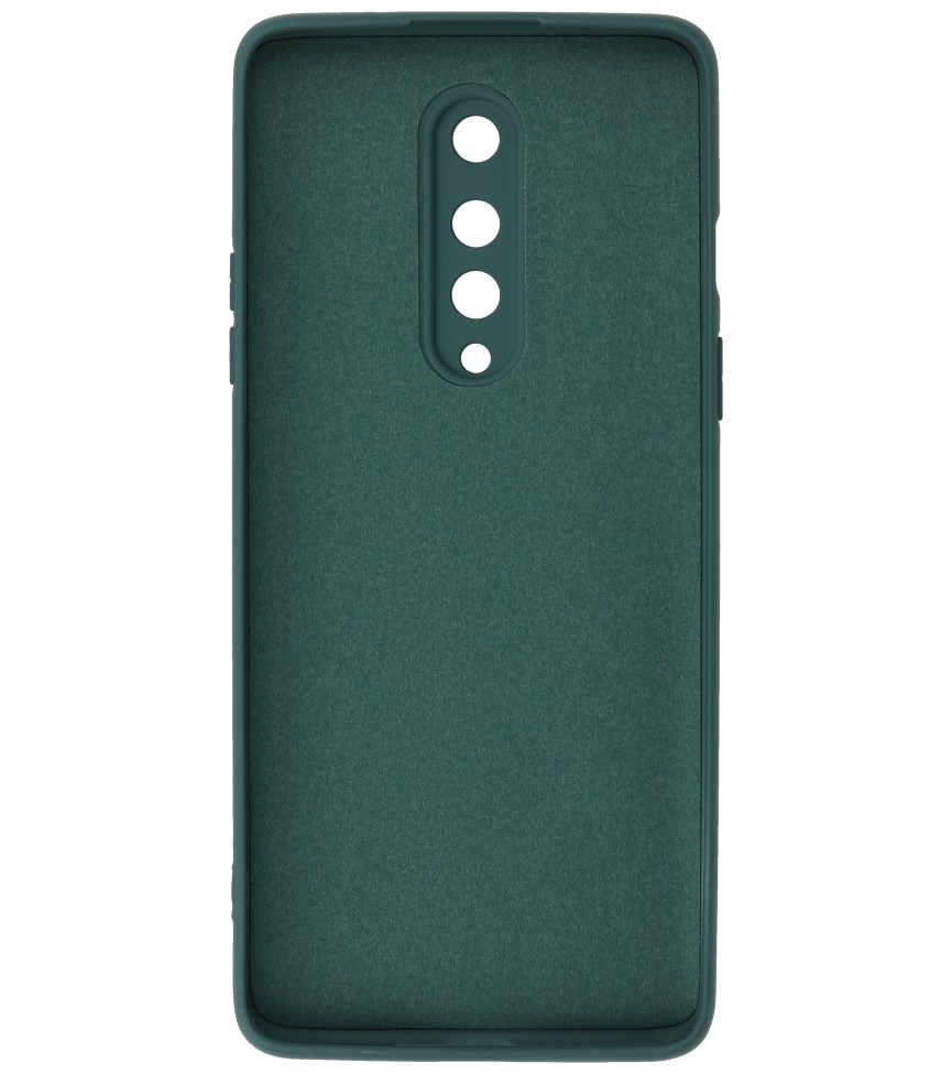 Carcasa de TPU de color de moda de 2.0 mm de espesor para OnePlus 8 verde oscuro
