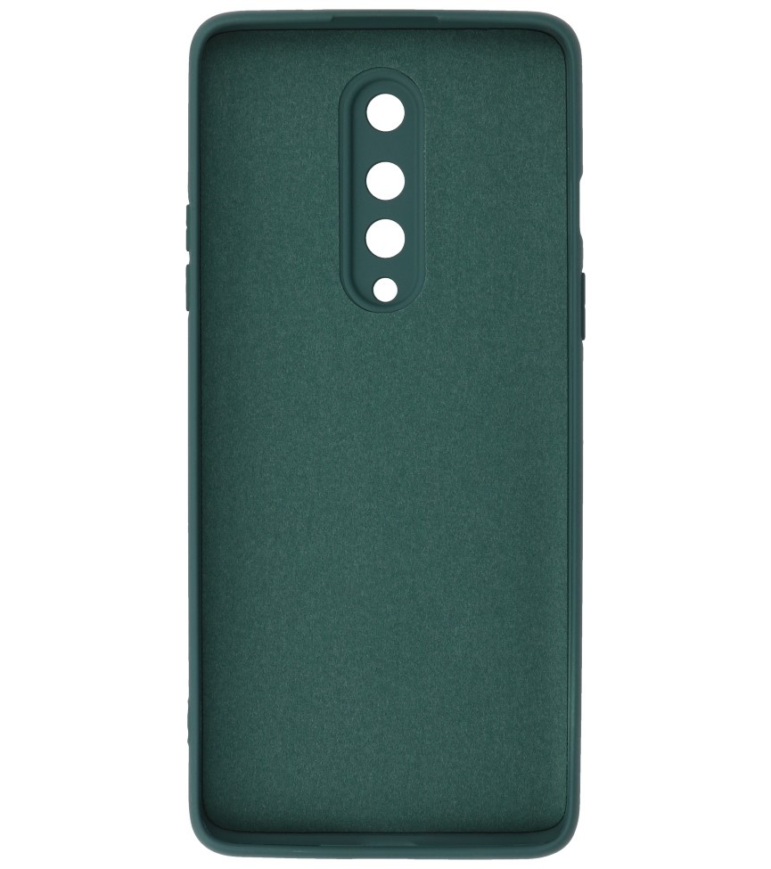 Custodia in TPU color moda spessa 2,0 mm per OnePlus 8 verde scuro