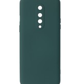 Custodia in TPU color moda spessa 2,0 mm per OnePlus 8 verde scuro