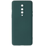 2,0 mm tyk mode farve TPU taske til OnePlus 8 mørkegrøn