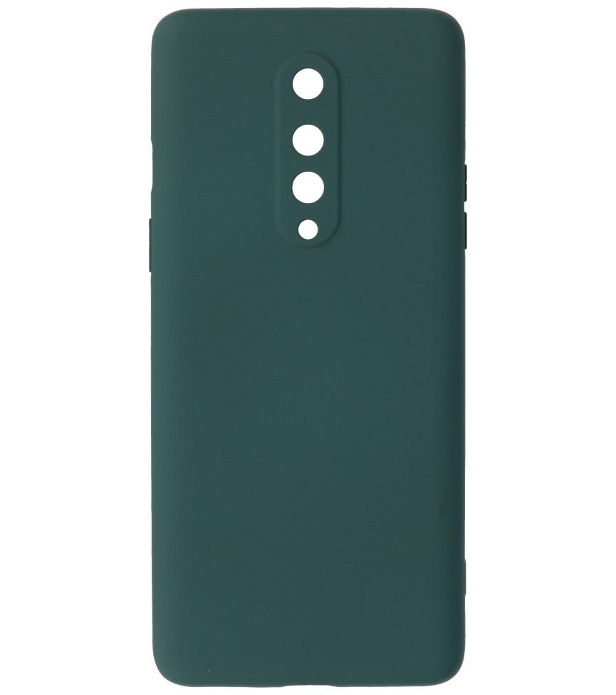2,0 mm tyk mode farve TPU taske til OnePlus 8 mørkegrøn