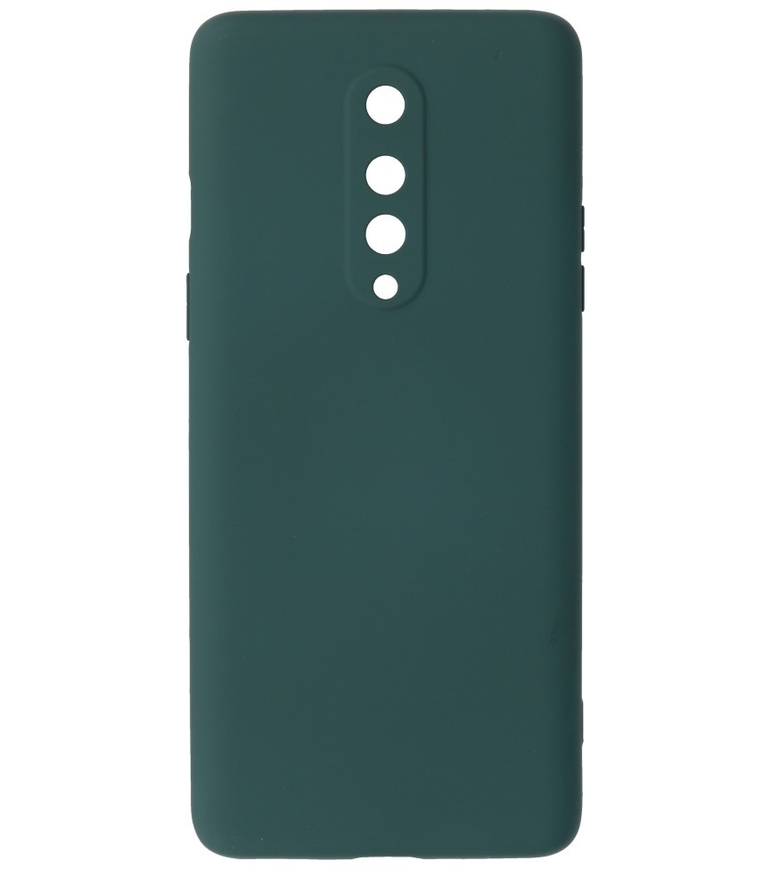 Custodia in TPU color moda spessa 2,0 mm per OnePlus 8 verde scuro