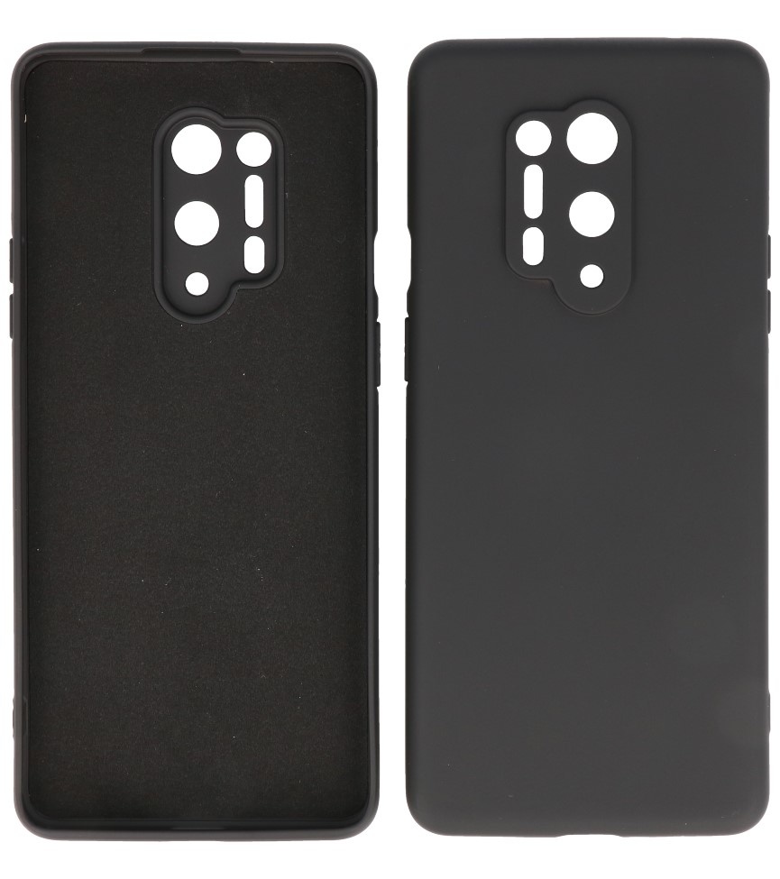 2.0mm Thick Fashion Color TPU Case for OnePlus 8 Pro Black