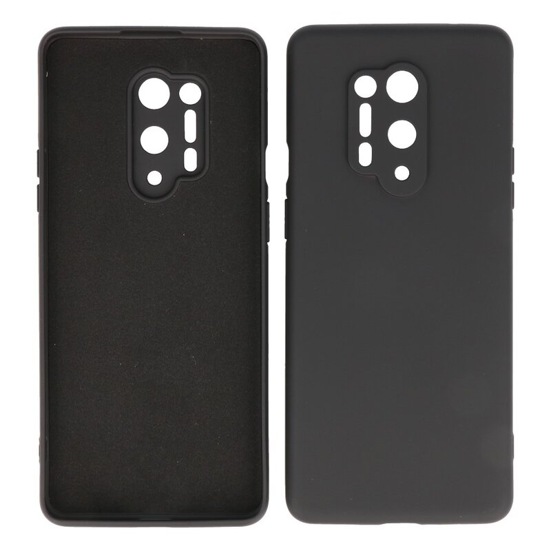 2,0 mm dickes TPU-Gehäuse in Modefarbe für OnePlus 8 Pro Black
