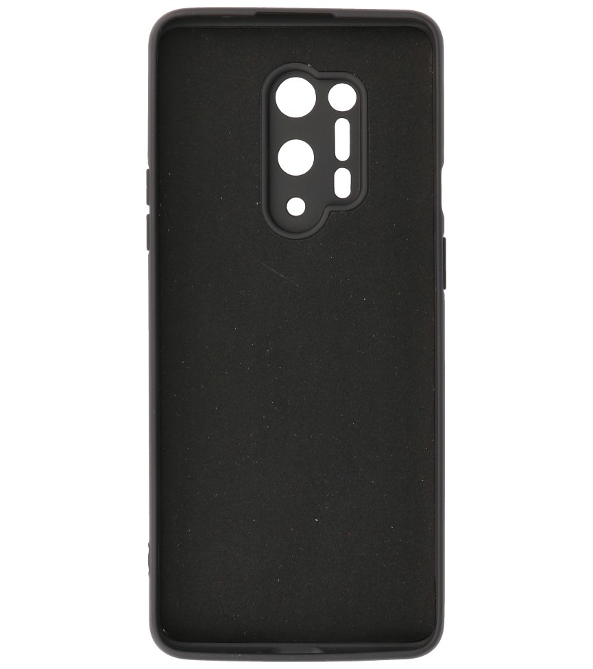 2.0mm Dikke Fashion Color TPU Hoesje voor OnePlus 8 Pro Zwart