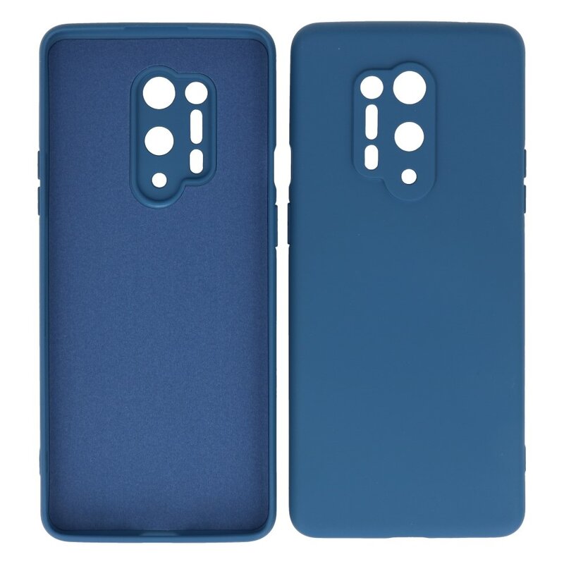 2,0 mm tyk mode farve TPU taske til OnePlus 8 Pro Navy