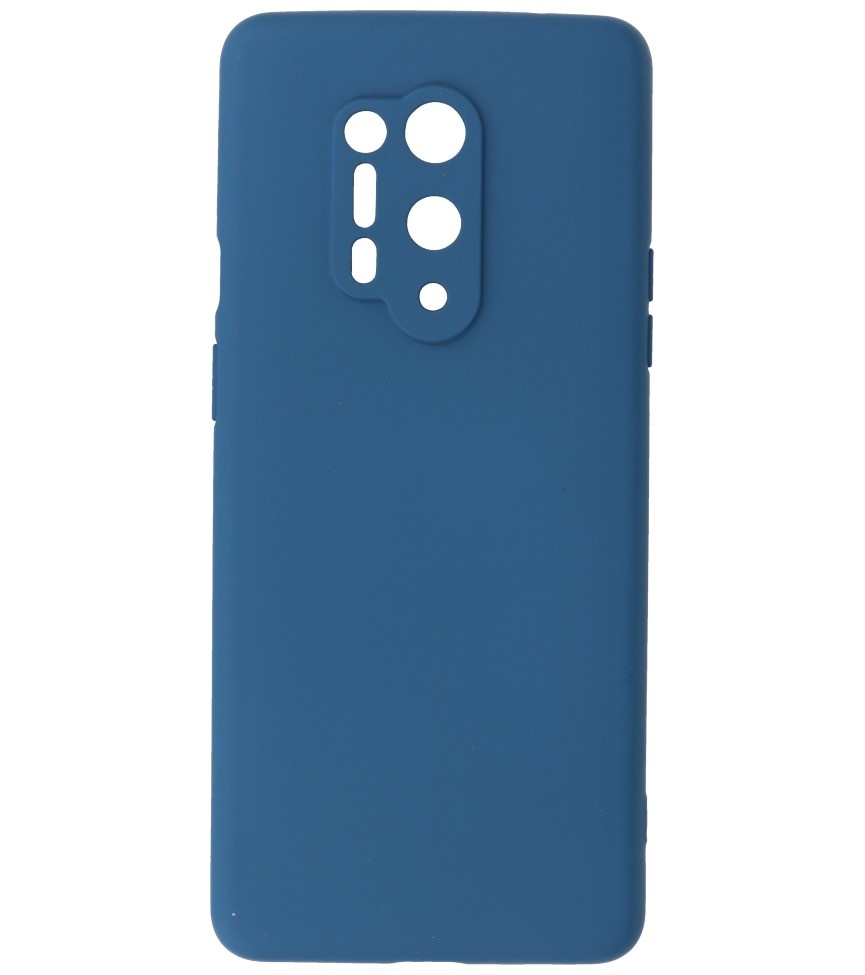 2,0 mm tyk mode farve TPU taske til OnePlus 8 Pro Navy