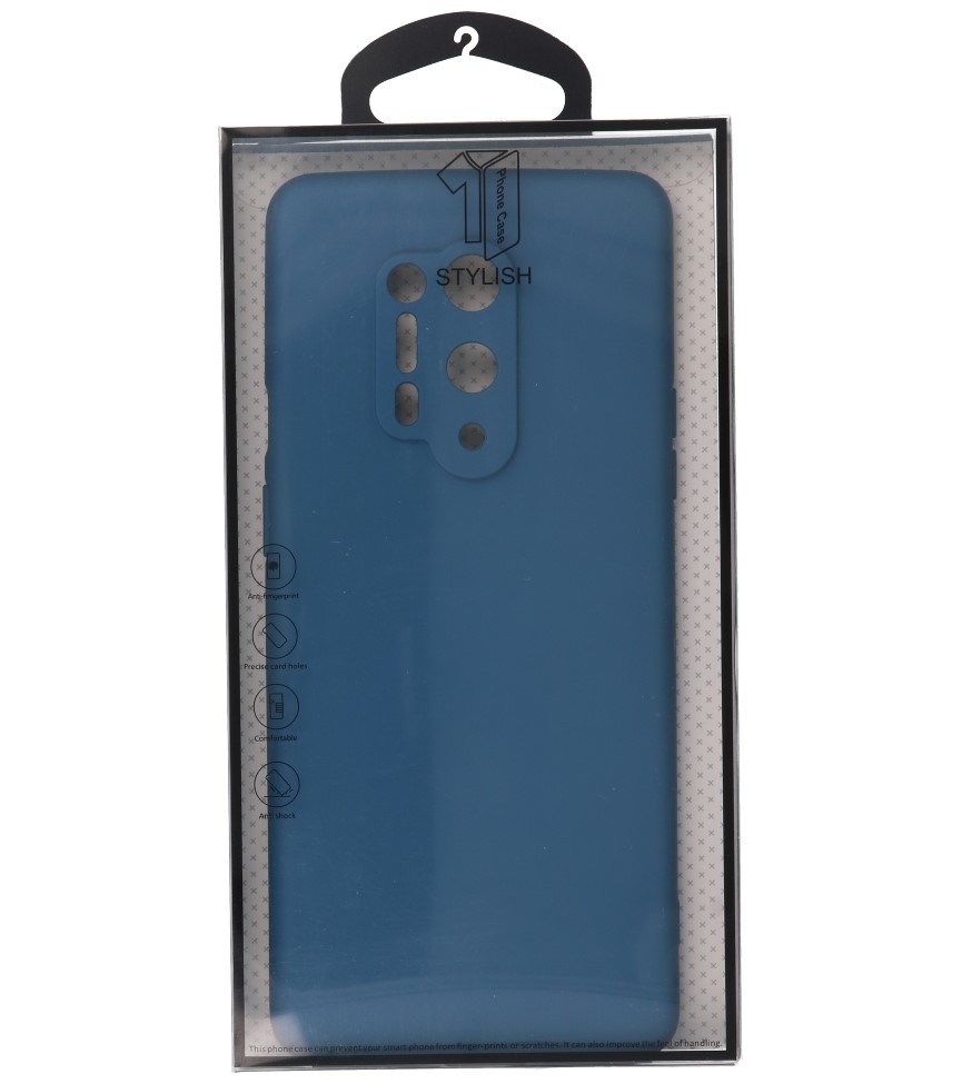 2,0 mm tyk mode farve TPU taske til OnePlus 8 Pro Navy