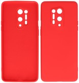 Estuche de TPU de color de moda grueso de 2.0 mm para OnePlus 8 Pro Rojo