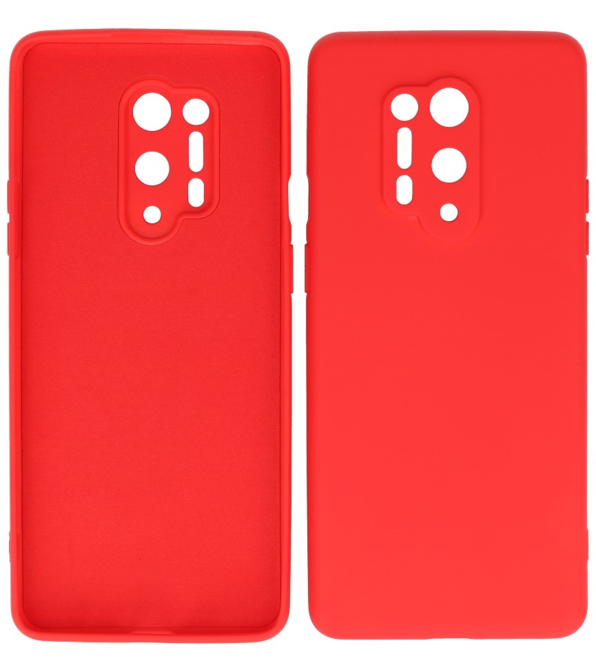 2.0mm Thick Fashion Color TPU Case for OnePlus 8 Pro Red