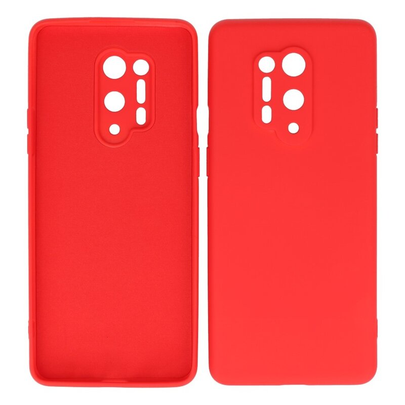 2,0 mm dickes TPU-Gehäuse in Modefarbe für OnePlus 8 Pro Red